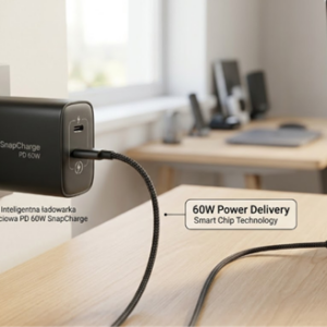 Inteligentna ładowarka sieciowa PD 60W SnapCharge